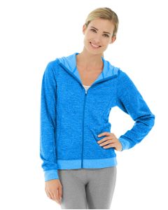 Helena Hooded Fleece-L-Blue